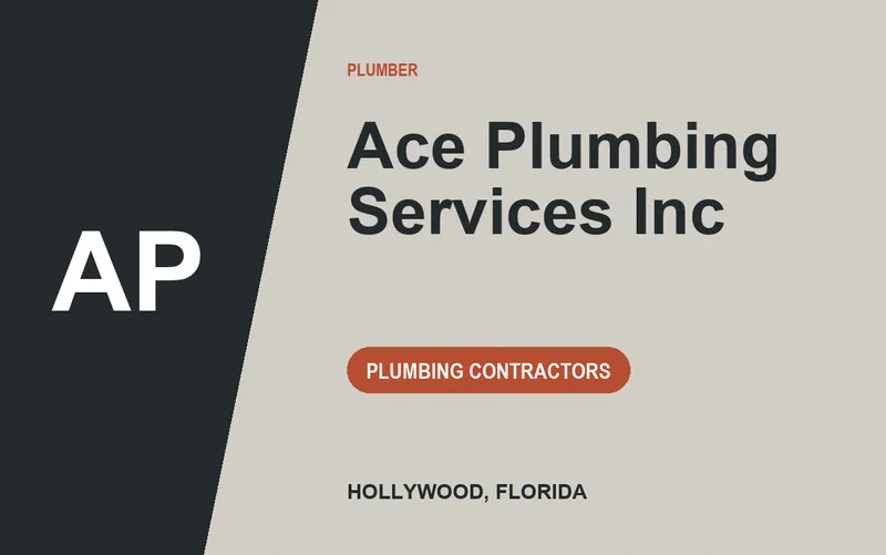 Ace Plumbing Services Inc in Hollywood, Florida