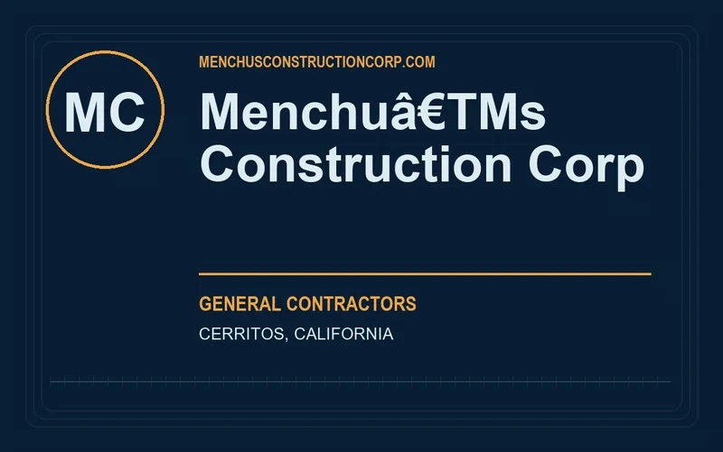 Menchuâ€TMs Construction Corp in Cerritos, California