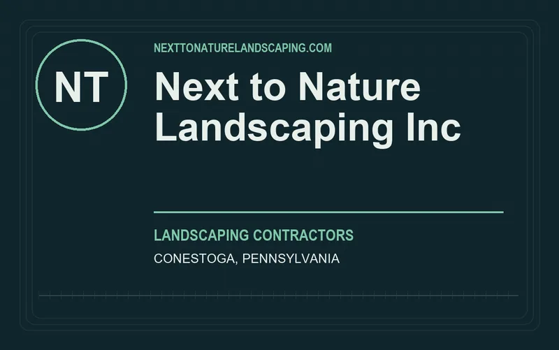 Next to Nature Landscaping Inc in Conestoga, Pennsylvania