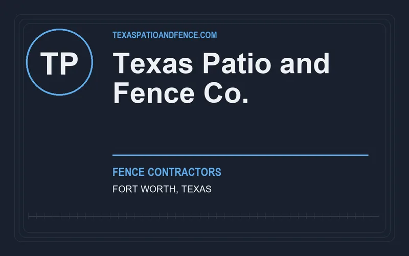 Texas Patio and Fence Co. in Fort Worth, Texas
