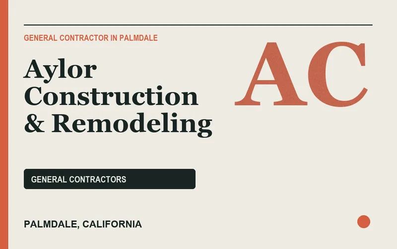 Aylor Construction & Remodeling in Palmdale, California