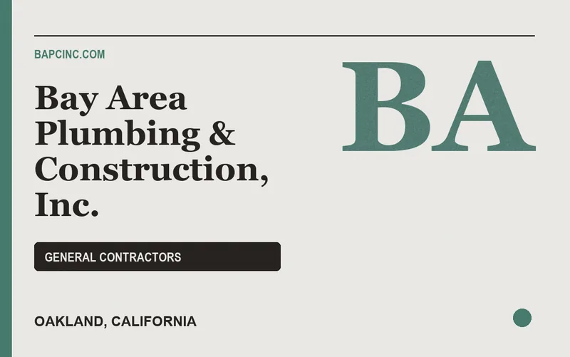 Bay Area Plumbing & Construction, Inc. in Oakland, California