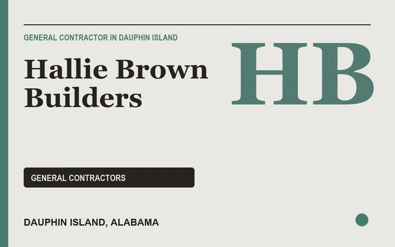 Hallie Brown Builders in Dauphin Island, Alabama