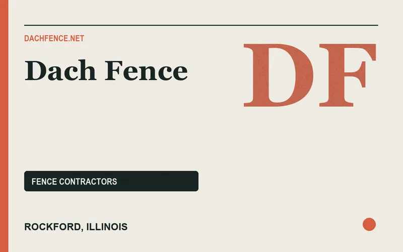 Dach Fence in Rockford, Illinois