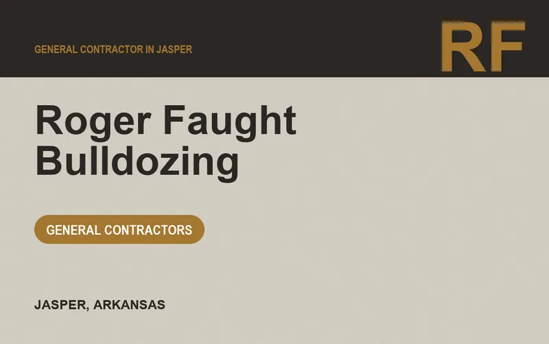 Roger Faught Bulldozing in Jasper, Arkansas