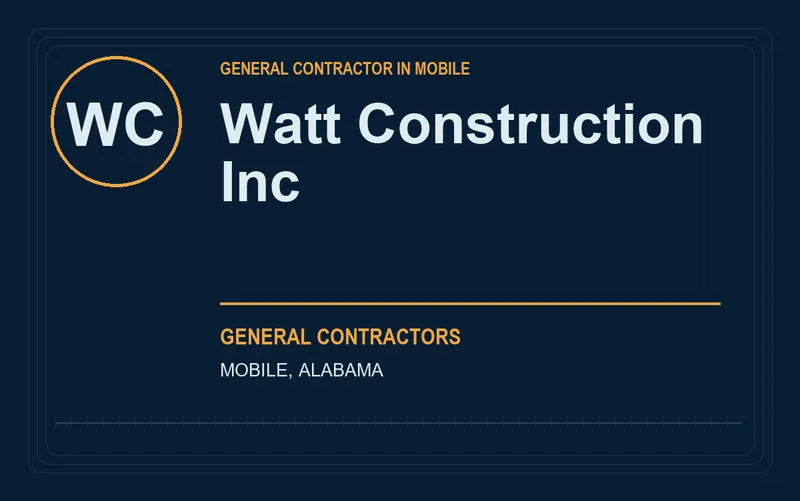 Watt Construction Inc in Mobile, Alabama
