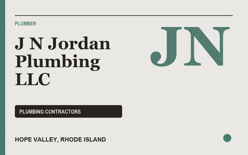 J N Jordan Plumbing LLC in Hope Valley, Rhode Island