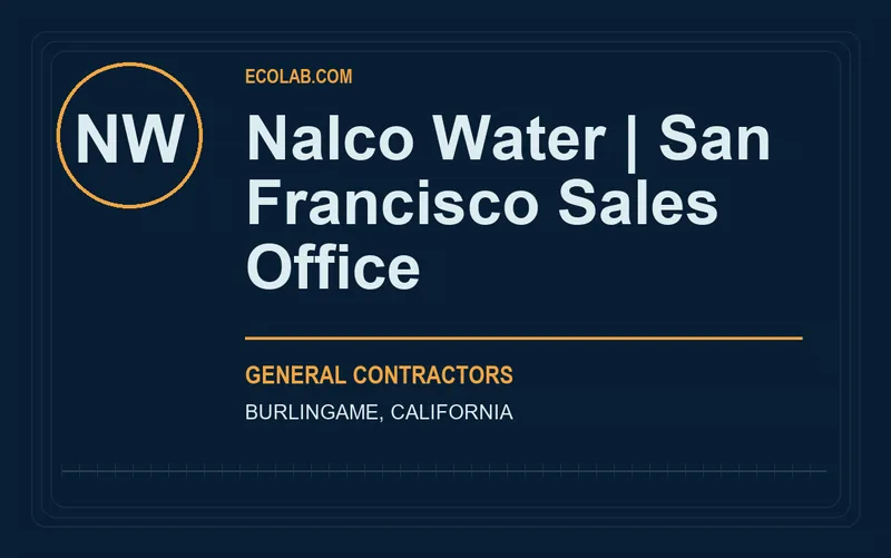 Nalco Water | San Francisco Sales Office in Burlingame, California