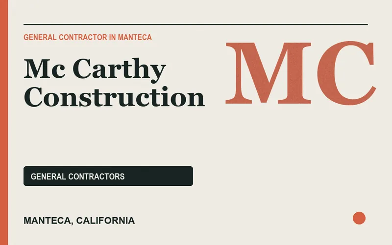 Mc Carthy Construction in Manteca, California