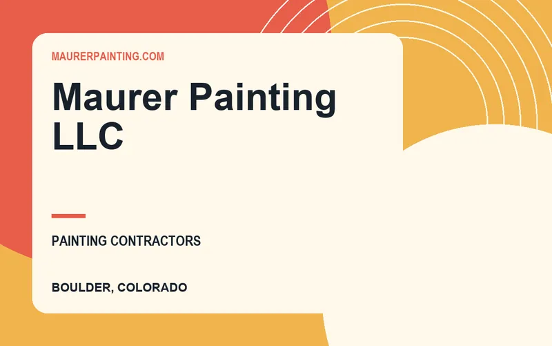 Maurer Painting LLC in Boulder, Colorado