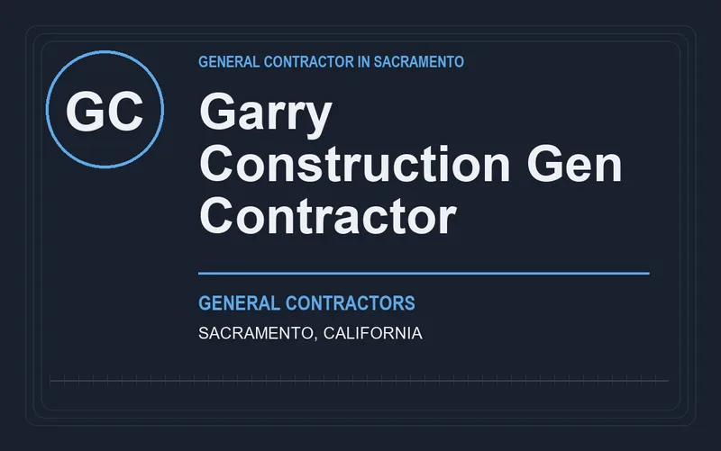 Garry Construction Gen Contractor in Sacramento, California