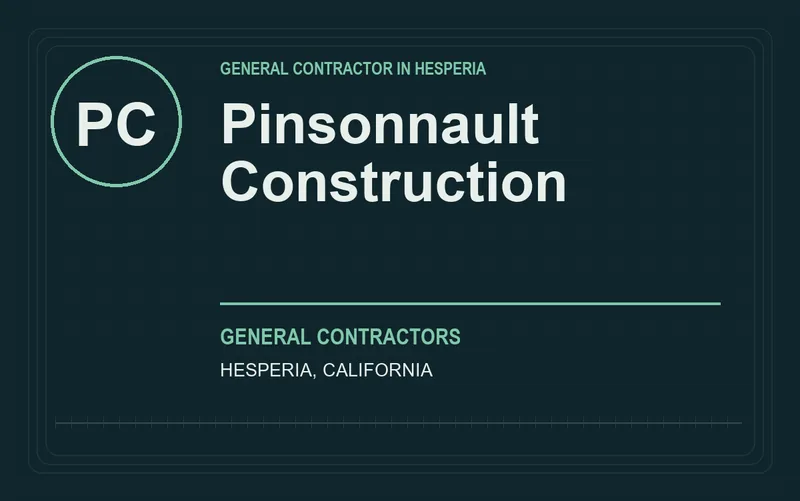 Pinsonnault Construction in Hesperia, California