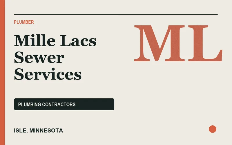 Mille Lacs Sewer Services in Isle, Minnesota