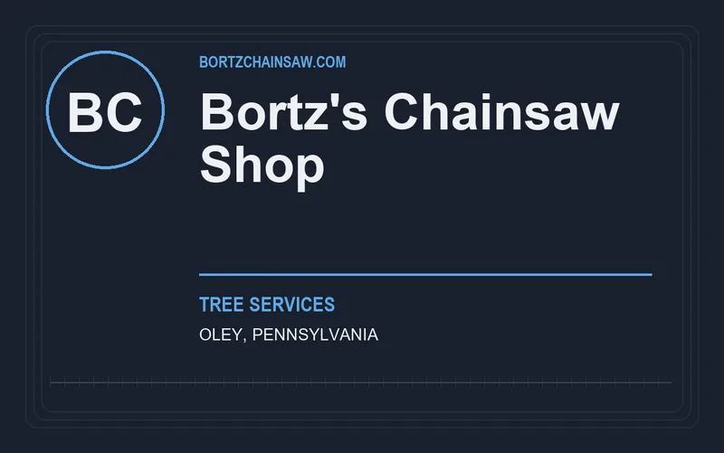 Bortz's Chainsaw Shop in Oley, Pennsylvania