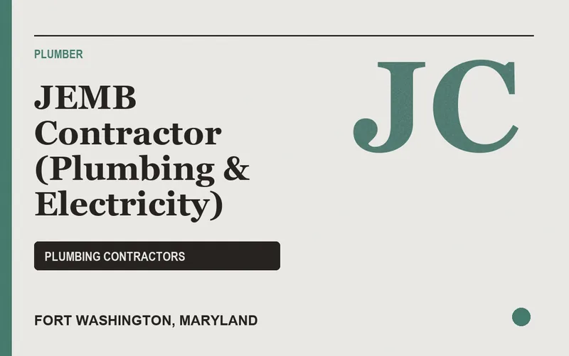 JEMB Contractor (Plumbing & Electricity) in Fort Washington, Maryland