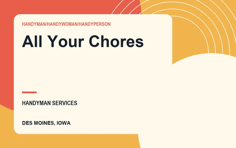 All Your Chores in Des Moines, Iowa