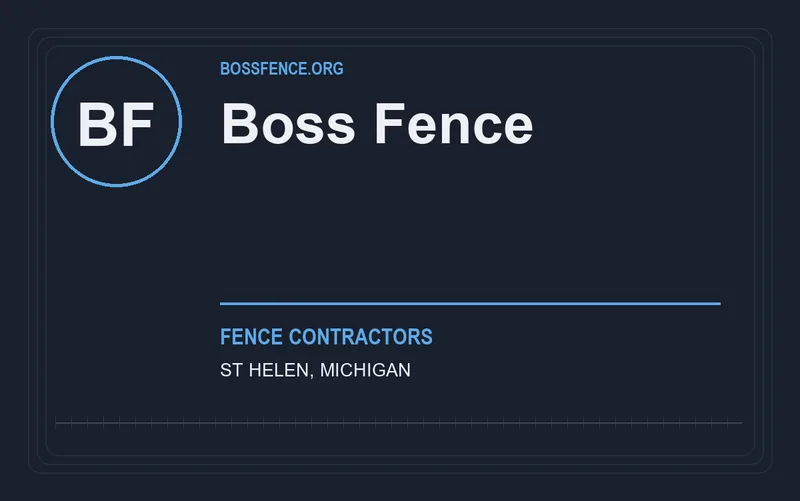 Boss Fence in St Helen, Michigan