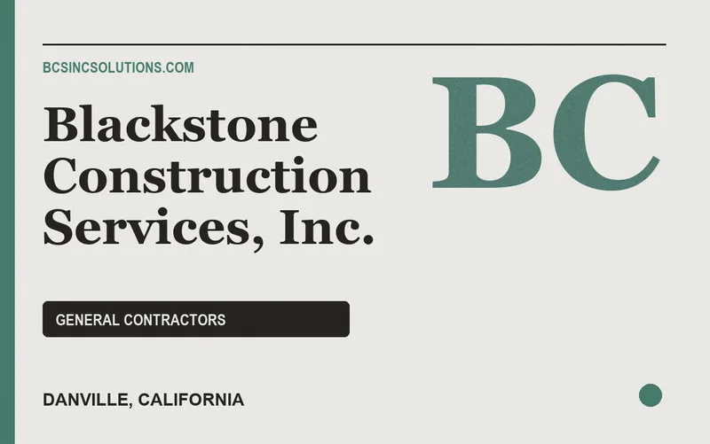 Blackstone Construction Services, Inc. in Danville, California