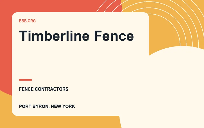 Timberline Fence in Port Byron, New York
