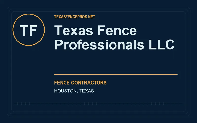 Texas Fence Professionals LLC in Houston, Texas