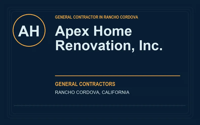 Apex Home Renovation, Inc. in Rancho Cordova, California