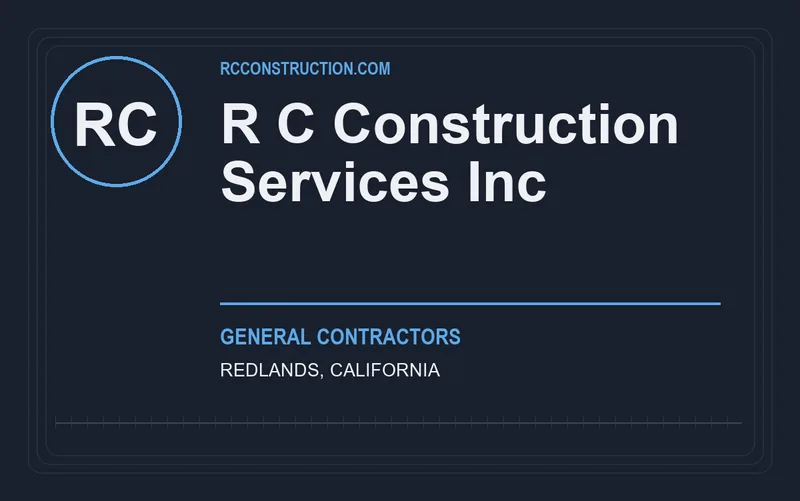 R C Construction Services Inc in Redlands, California