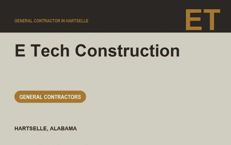 E Tech Construction in Hartselle, Alabama