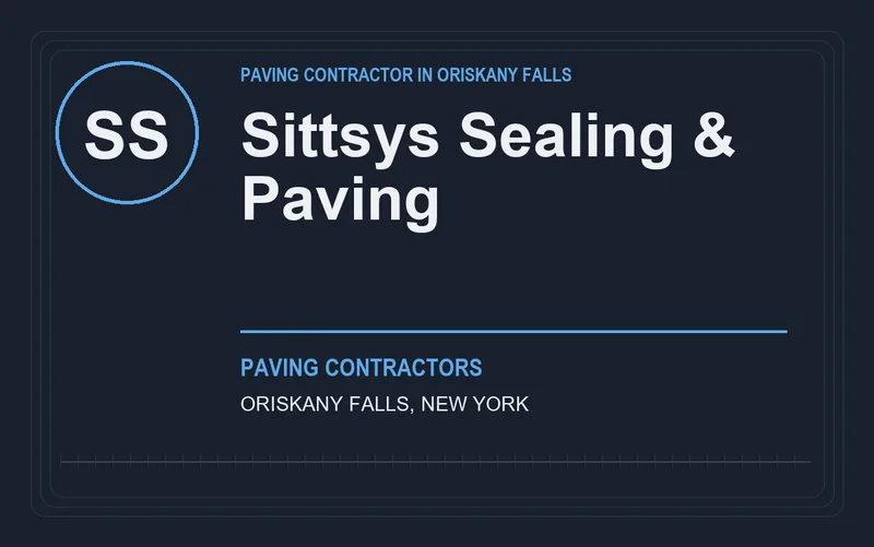 Sittsys Sealing & Paving in Oriskany Falls, New York