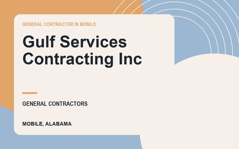Gulf Services Contracting Inc in Mobile, Alabama
