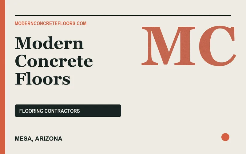 Modern Concrete Floors in Mesa, Arizona