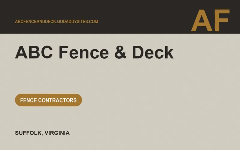 ABC Fence & Deck in Suffolk, Virginia