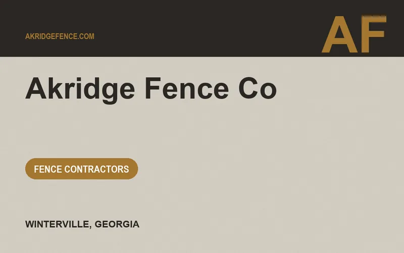 Akridge Fence Co in Winterville, Georgia