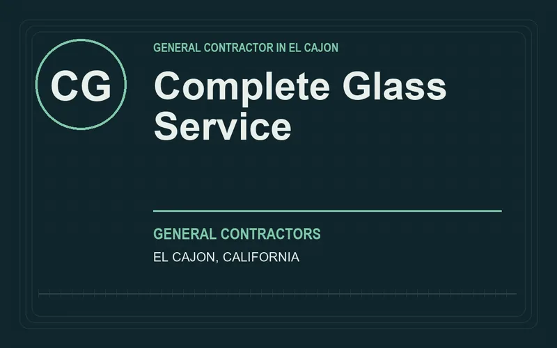 Complete Glass Service in El Cajon, California