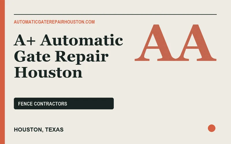 A+ Automatic Gate Repair Houston in Houston, Texas