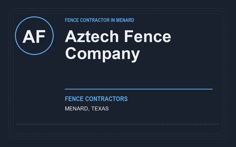Aztech Fence Company in Menard, Texas