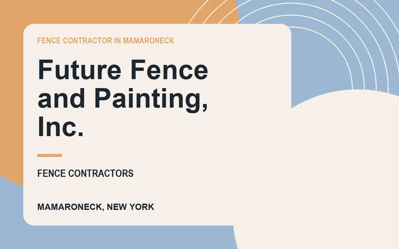 Future Fence and Painting, Inc. in Mamaroneck, New York