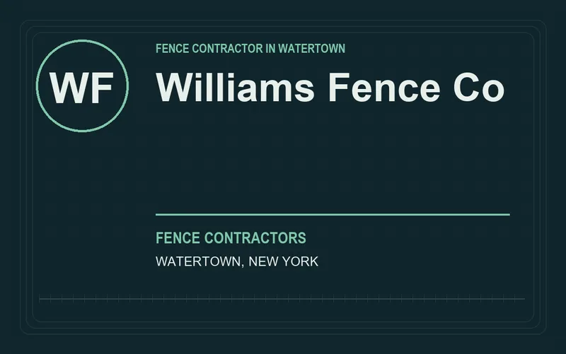 Williams Fence Co in Watertown, New York