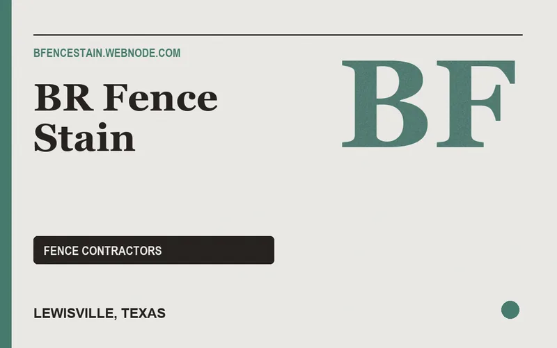 BR Fence Stain in Lewisville, Texas