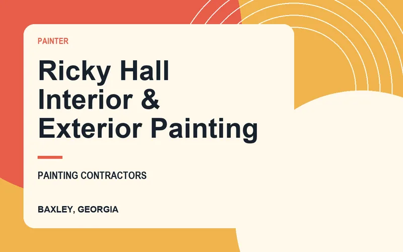 Ricky Hall Interior & Exterior Painting in Baxley, Georgia