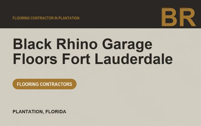 Black Rhino Garage Floors Fort Lauderdale in Plantation, Florida
