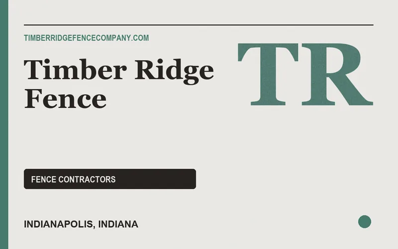 Timber Ridge Fence in Indianapolis, Indiana