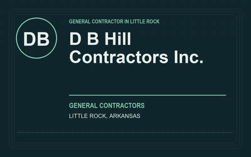 D B Hill Contractors Inc. in Little Rock, Arkansas