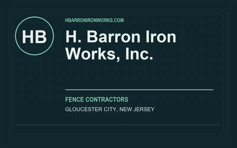 H. BARRON IRON WORKS, INC. in Gloucester City, New Jersey