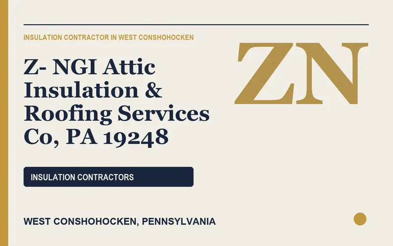 Z- NGI Attic Insulation & Roofing Services Co, PA 19248 in West Conshohocken, Pennsylvania