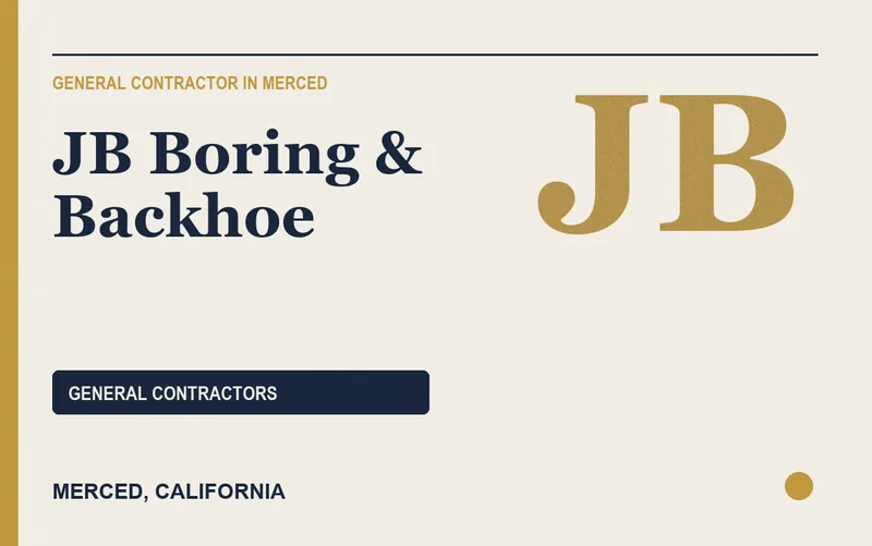 JB Boring & Backhoe in Merced, California