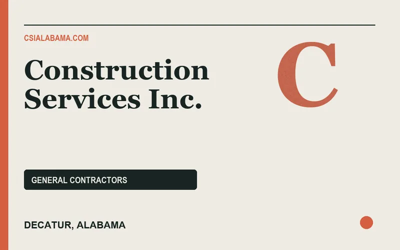 Construction Services Inc. in Decatur, Alabama