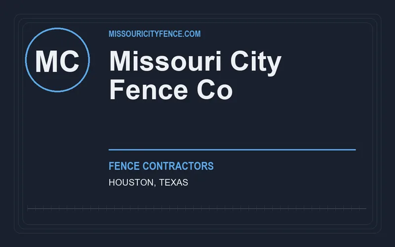 Missouri City Fence Co in Houston, Texas