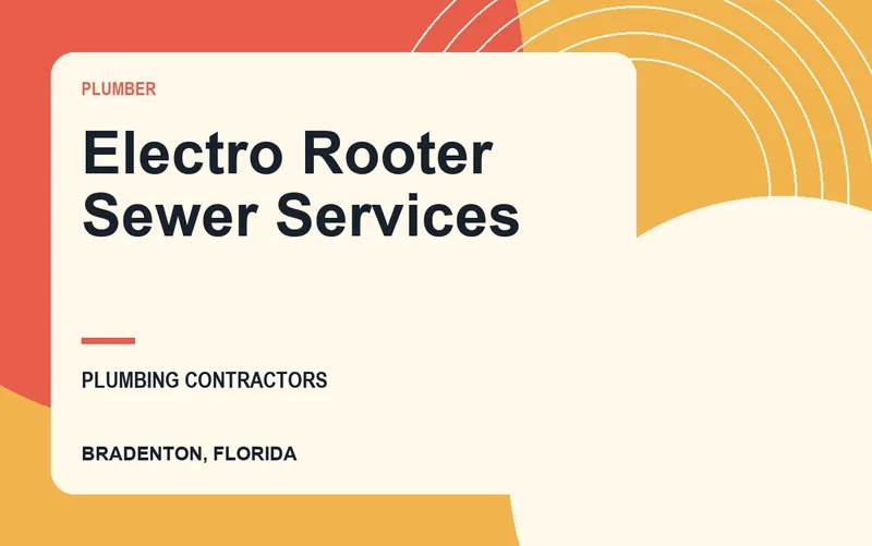Electro Rooter Sewer Services in Bradenton, Florida