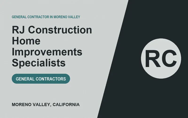 RJ Construction Home Improvements Specialists in Moreno Valley, California