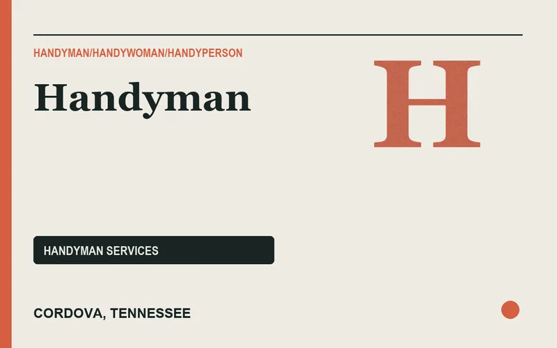 Handyman in Cordova, Tennessee